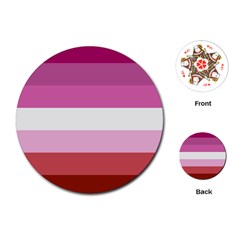 Lesbian Pride Flag Playing Cards (round) by lgbtnation