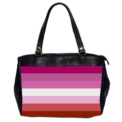 Lesbian Pride Flag Oversize Office Handbag (2 Sides) by lgbtnation