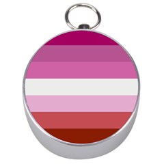 Lesbian Pride Flag Silver Compasses by lgbtnation