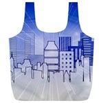 City Architecture Building Skyline Full Print Recycle Bag (XL) Front