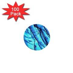 Winter Branch Tree Beech Snow 1  Mini Buttons (100 Pack)  by Pakrebo