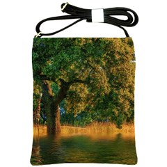 Nature Tree Sunset Giraffe Animal Shoulder Sling Bag by Pakrebo