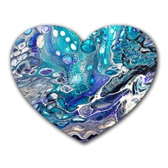 Paint Acrylic Paint Art Colorful Heart Mousepads by Pakrebo