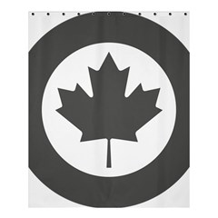 Roundel Of Canadian Air Force - Low Visibility Shower Curtain 60  X 72  (medium)  by abbeyz71