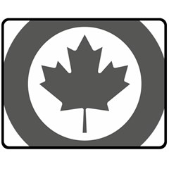 Roundel Of Canadian Air Force - Low Visibility Double Sided Fleece Blanket (medium)  by abbeyz71