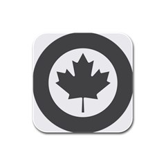 Roundel Of Canadian Air Force - Low Visibility Rubber Square Coaster (4 Pack)  by abbeyz71