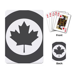 Roundel Of Canadian Air Force - Low Visibility Playing Cards Single Design by abbeyz71