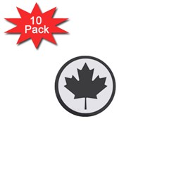 Roundel Of Canadian Air Force - Low Visibility 1  Mini Buttons (10 Pack)  by abbeyz71