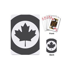 Roundel Of Canadian Air Force - Low Visibility Playing Cards (mini) by abbeyz71