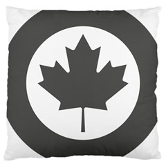 Roundel Of Canadian Air Force - Low Visibility Large Cushion Case (one Side) by abbeyz71