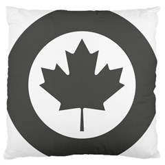 Roundel Of Canadian Air Force - Low Visibility Large Flano Cushion Case (two Sides) by abbeyz71