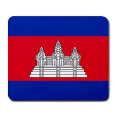 National Flag Of Cambodia Large Mousepads by abbeyz71