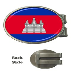National Flag Of Cambodia Money Clips (oval)  by abbeyz71