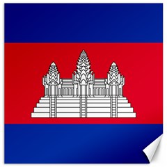National Flag Of Cambodia Canvas 16  X 16  by abbeyz71