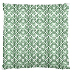 Green Leaf Pattern Standard Flano Cushion Case (two Sides) by Alisyart