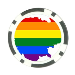 Lgbt Flag Map Of Cambodia Poker Chip Card Guard by abbeyz71