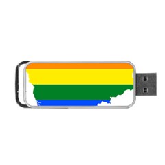 Lgbt Flag Map Of Cambodia Portable Usb Flash (one Side)
