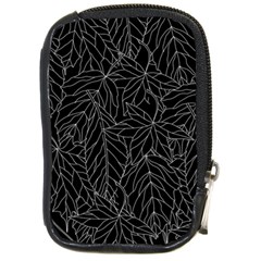 Autumn Leaves Black Compact Camera Leather Case