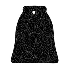 Autumn Leaves Black Ornament (Bell)