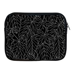 Autumn Leaves Black Apple iPad 2/3/4 Zipper Cases