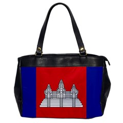 Vertical Display Of National Flag Of Cambodia Oversize Office Handbag by abbeyz71