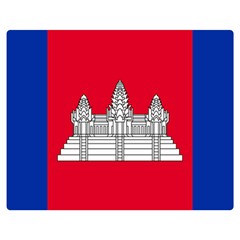 Vertical Display Of National Flag Of Cambodia Double Sided Flano Blanket (medium)  by abbeyz71