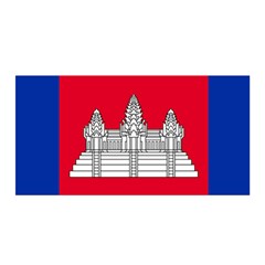 Vertical Display Of National Flag Of Cambodia Satin Wrap by abbeyz71