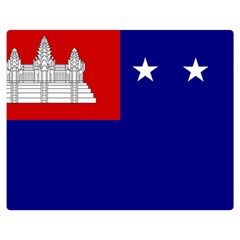 Flag Of The Khmer Republic, 1970-1975 Double Sided Flano Blanket (medium)  by abbeyz71