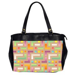 Abstract Background Colorful Oversize Office Handbag (2 Sides) by HermanTelo