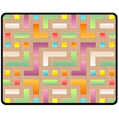 Abstract Background Colorful Double Sided Fleece Blanket (medium)  by HermanTelo