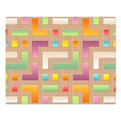 Abstract Background Colorful Double Sided Flano Blanket (large) 