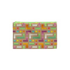Abstract Background Colorful Cosmetic Bag (xs)