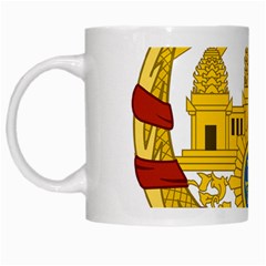 Coat Of Arms Of Khmer Republic, 1970-1975 White Mugs by abbeyz71