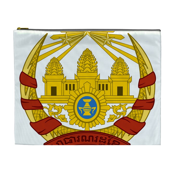 Coat of Arms of Khmer Republic, 1970-1975 Cosmetic Bag (XL)