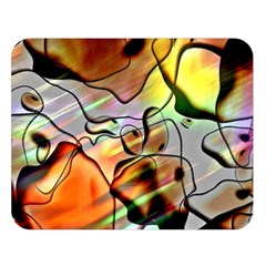 Abstract Transparent Drawing Double Sided Flano Blanket (large) 