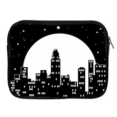 City Night Moon Star Apple Ipad 2/3/4 Zipper Cases by HermanTelo
