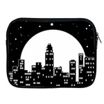 City Night Moon Star Apple iPad 2/3/4 Zipper Cases Front