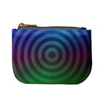 Blue Green Abstract Background Mini Coin Purse Front