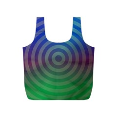 Blue Green Abstract Background Full Print Recycle Bag (s) by HermanTelo