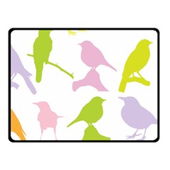 Birds Colourful Background Fleece Blanket (small) by HermanTelo