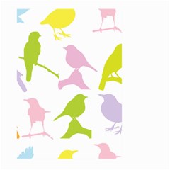 Birds Colourful Background Large Garden Flag (two Sides) by HermanTelo