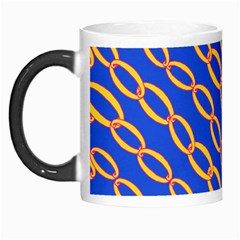 Blue Abstract Links Background Morph Mugs