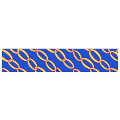 Blue Abstract Links Background Small Flano Scarf