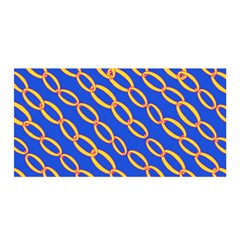 Blue Abstract Links Background Satin Wrap