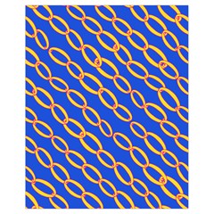 Blue Abstract Links Background Drawstring Bag (small)