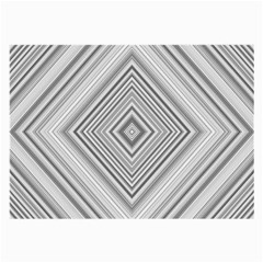 Black White Grey Pinstripes Angles Large Glasses Cloth by HermanTelo