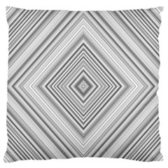 Black White Grey Pinstripes Angles Standard Flano Cushion Case (two Sides) by HermanTelo