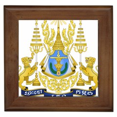 Coat Of Arms Of Cambodia Framed Tiles by abbeyz71