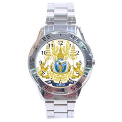 Coat Of Arms Of Cambodia Stainless Steel Analogue Watch by abbeyz71