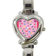 Cupcakes Food Dessert Celebration Heart Italian Charm Watch by HermanTelo